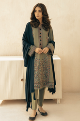 Jazmin - Winter 3 Pcs khaddar Embroidered Suit - SB0093